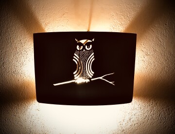 Wall lamp. Owl